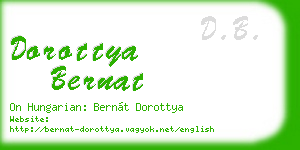dorottya bernat business card