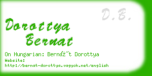 dorottya bernat business card